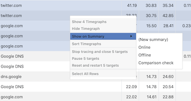 show multiple on summary