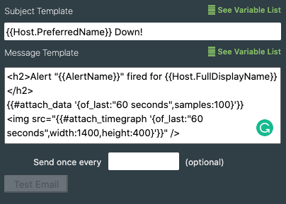 variable template boxes